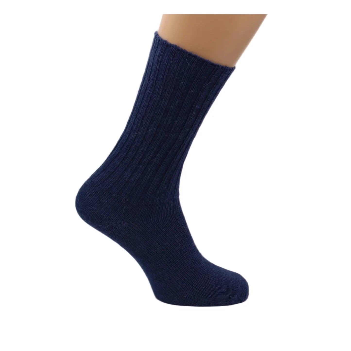 Dunoon Mohair Sock Navy