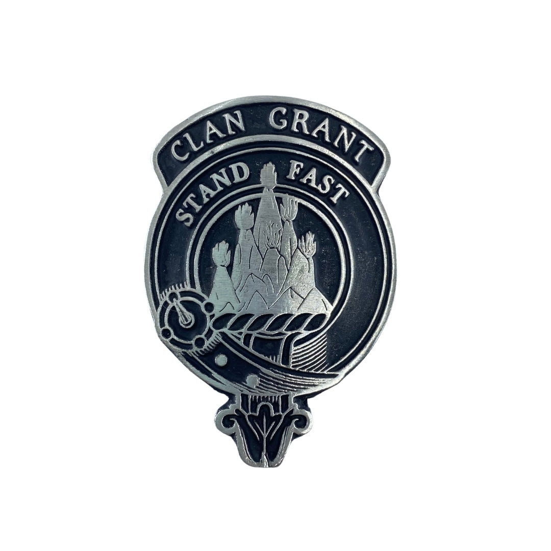 Grant Clan Crested Rocks Glass