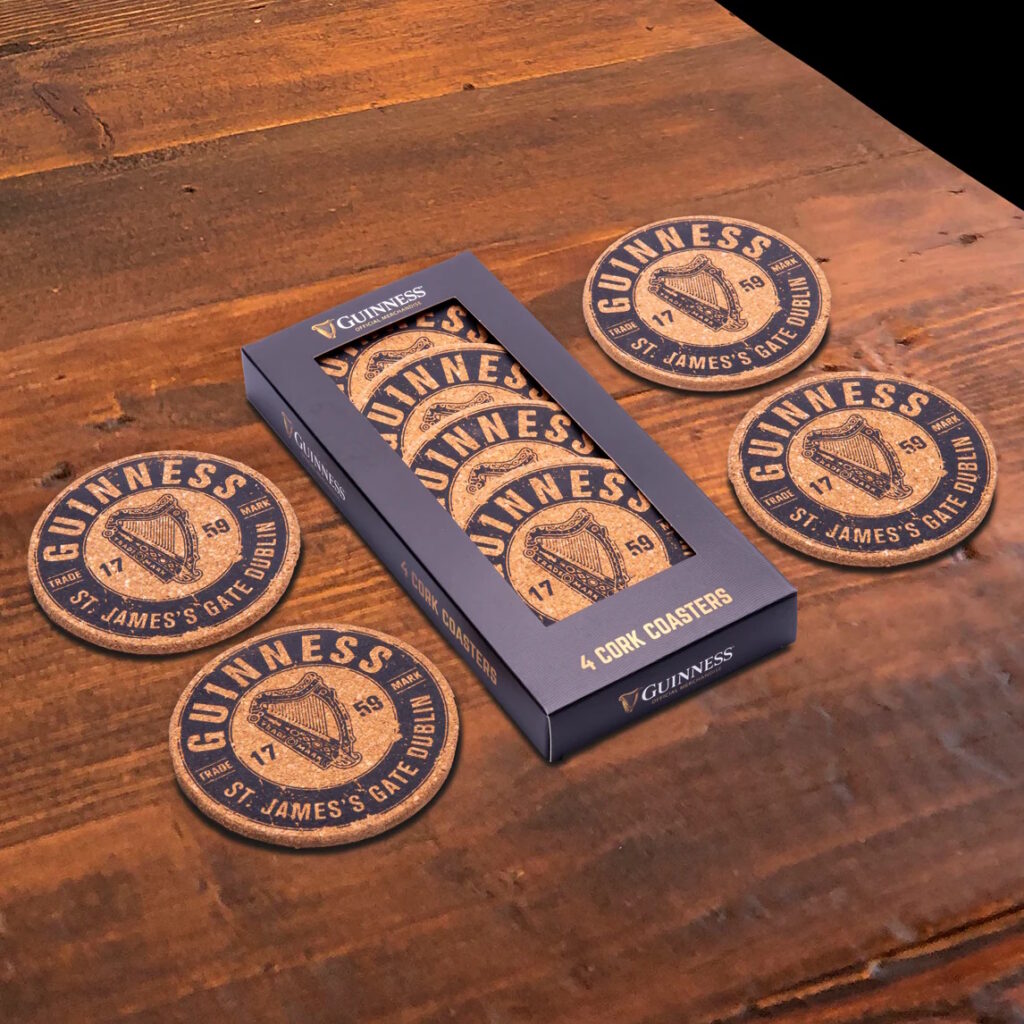 Guinness Cork Coaster Set 4 PK