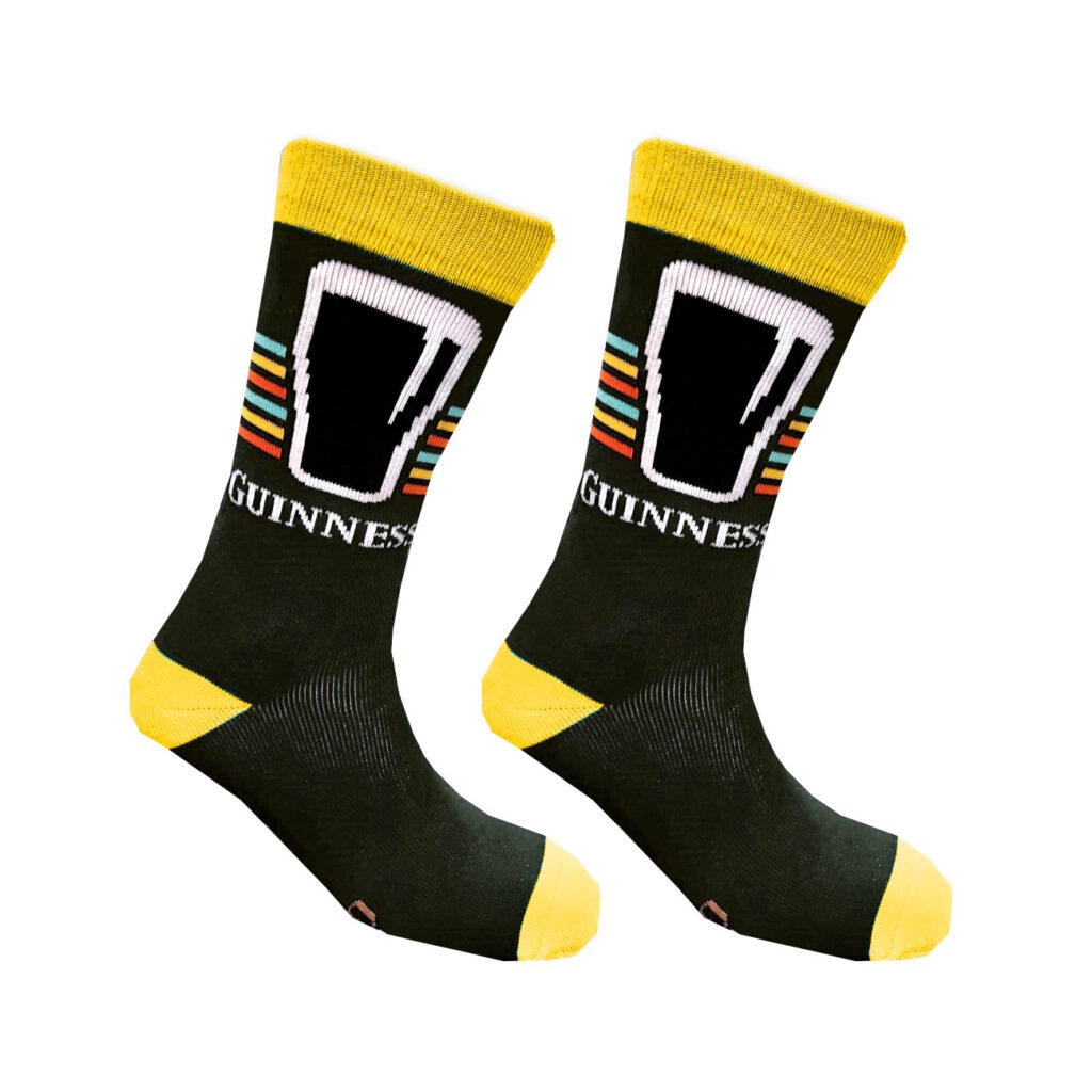Guinness Socks (3pk) Black And Yellow