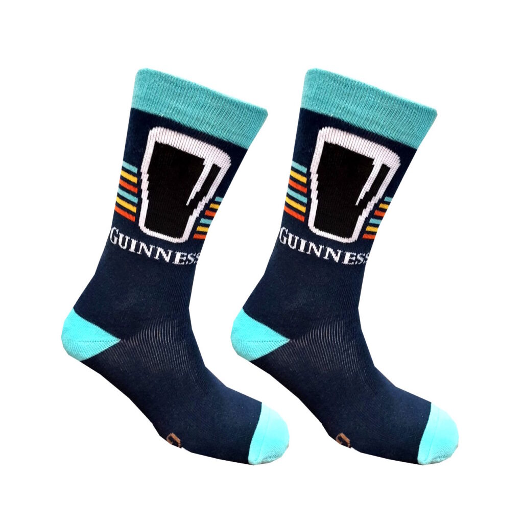 Guinness Socks (3pk) One Size Navy and Turquoise