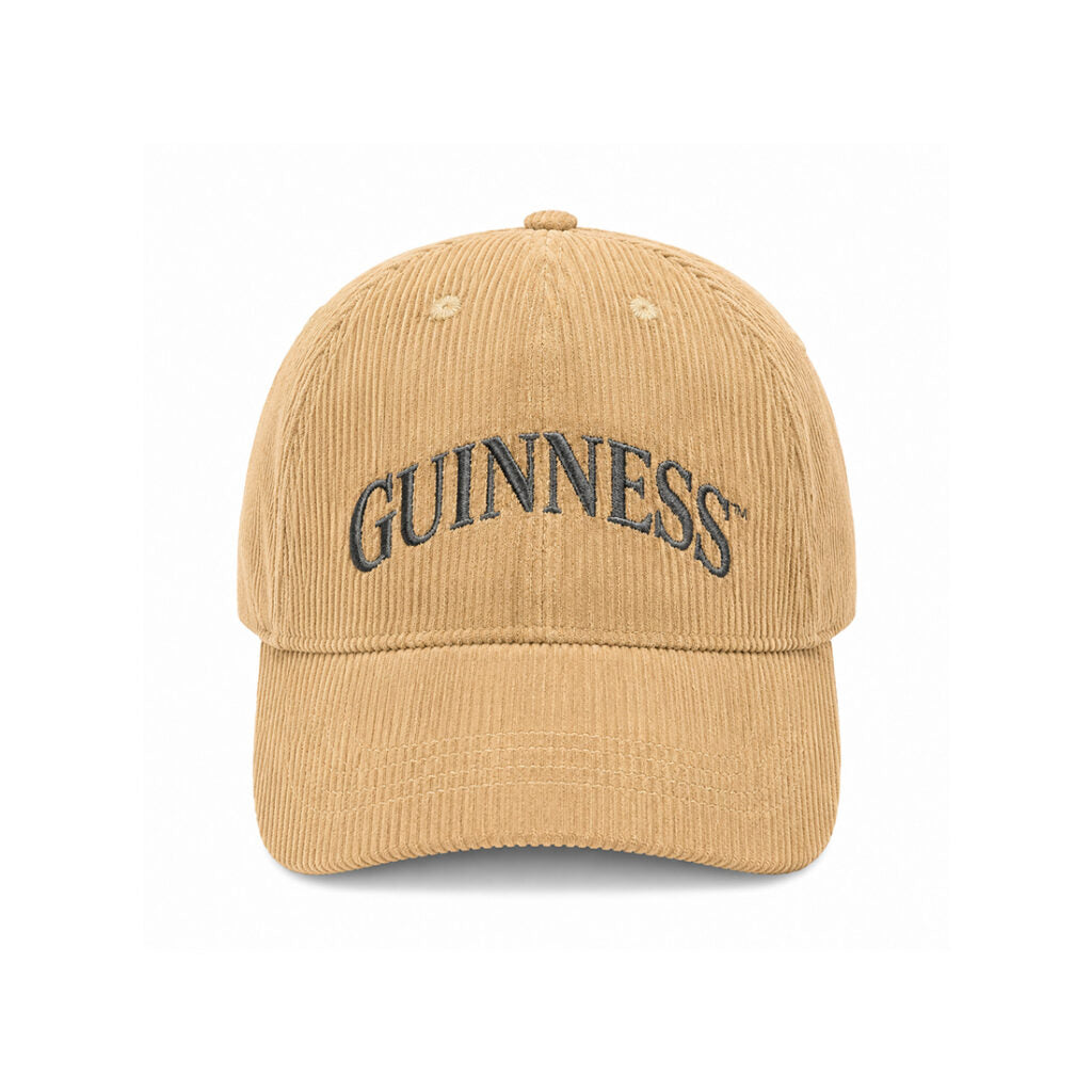Guinness Trademark Beige Cord Hat