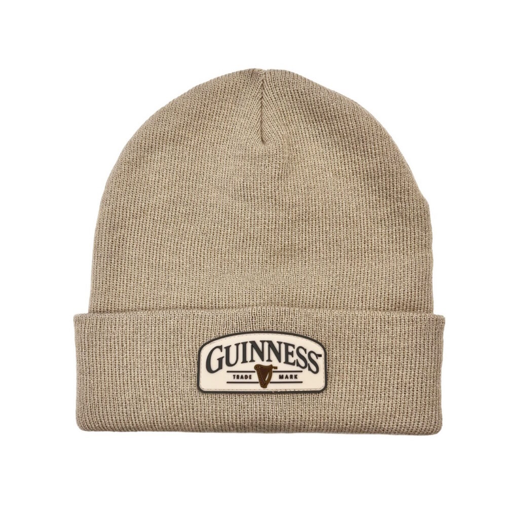 Guinness Trademark Cuff Beanie Beige