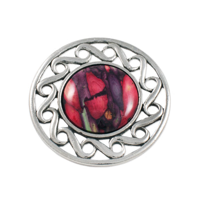 Heathergem Celtic Swirl Brooch