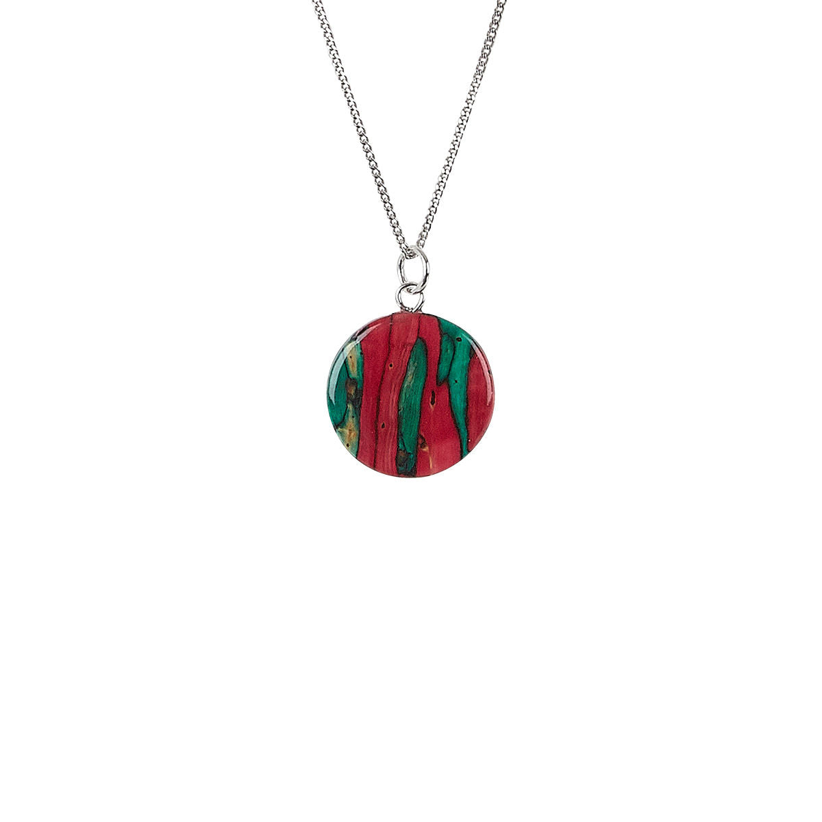 Heathergem Small Circle Pendant Sterling Silver
