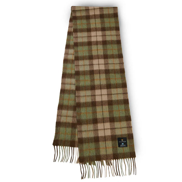 Islander Lambswool Scarf Chestnut Tartan