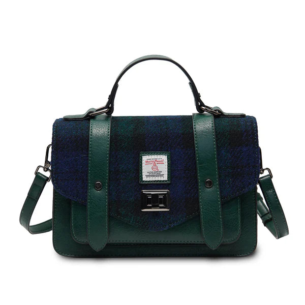 Large Satchel Black Watch Tartan