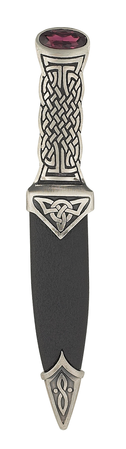 Matt Pewter Boisdale Sgian Dubh Amethyst