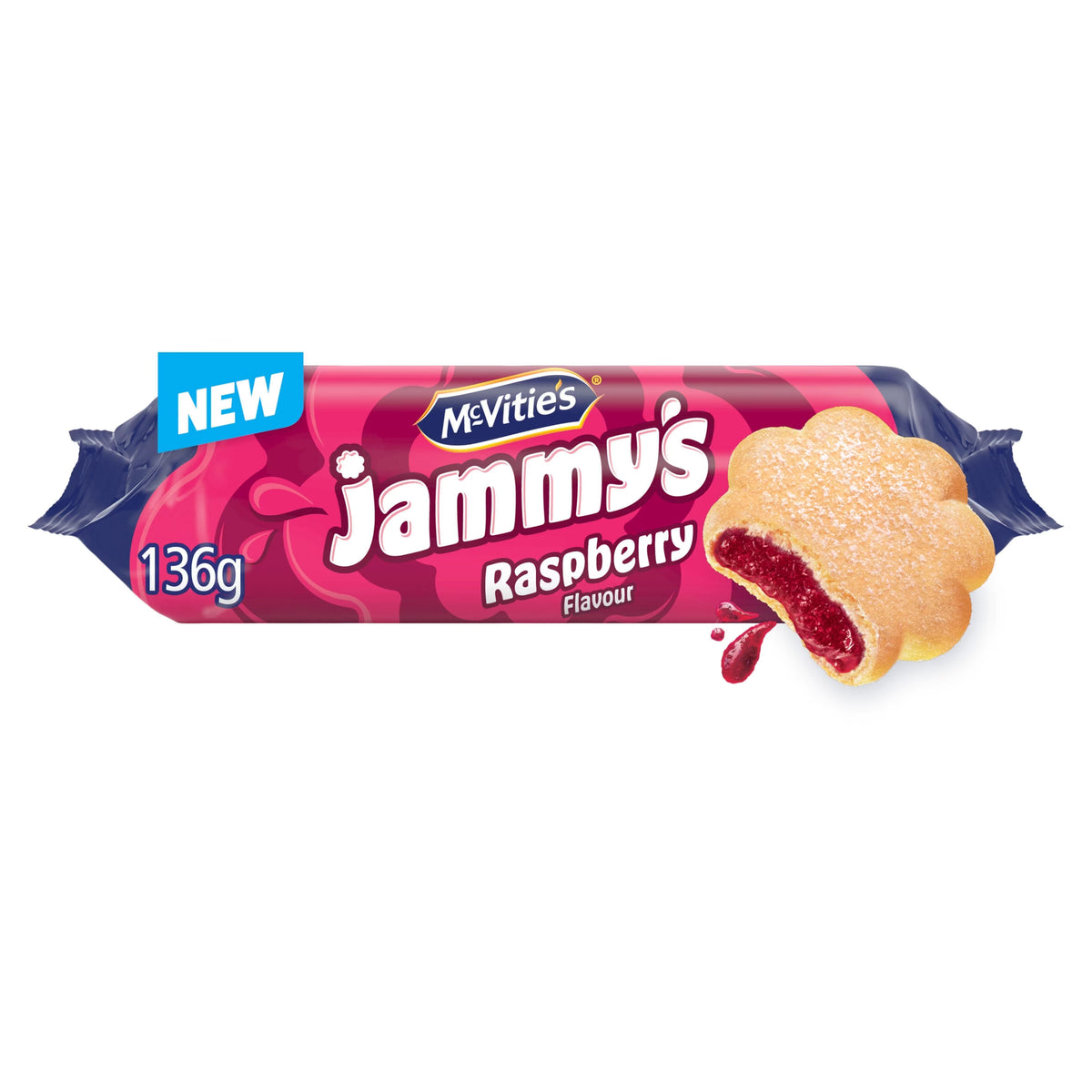 McVities Jammys Raspberry 136g
