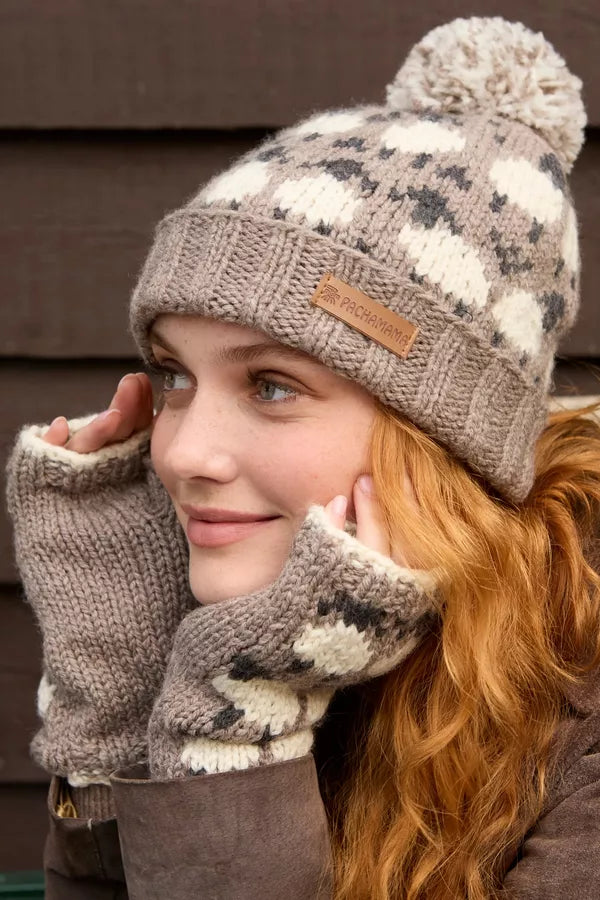 Merino Wool Sheep Beanie Mushroom