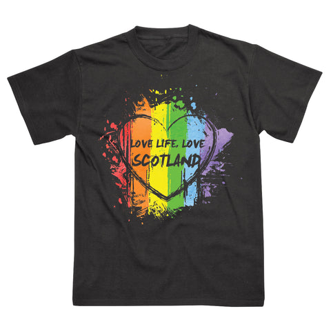 Love Life Scotland T-Shirt Black