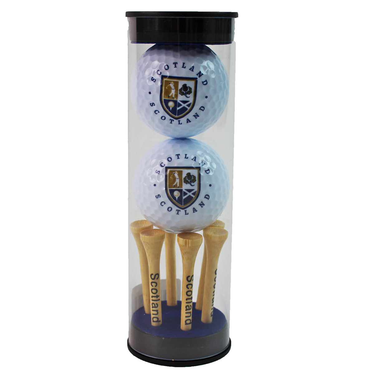 Scotland Golf - 2 Balls Tees Eurohook Tube