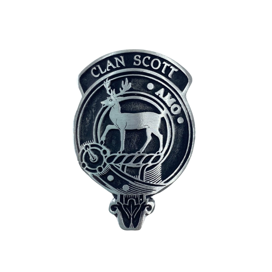 Scott Clan Crested Rocks Glass