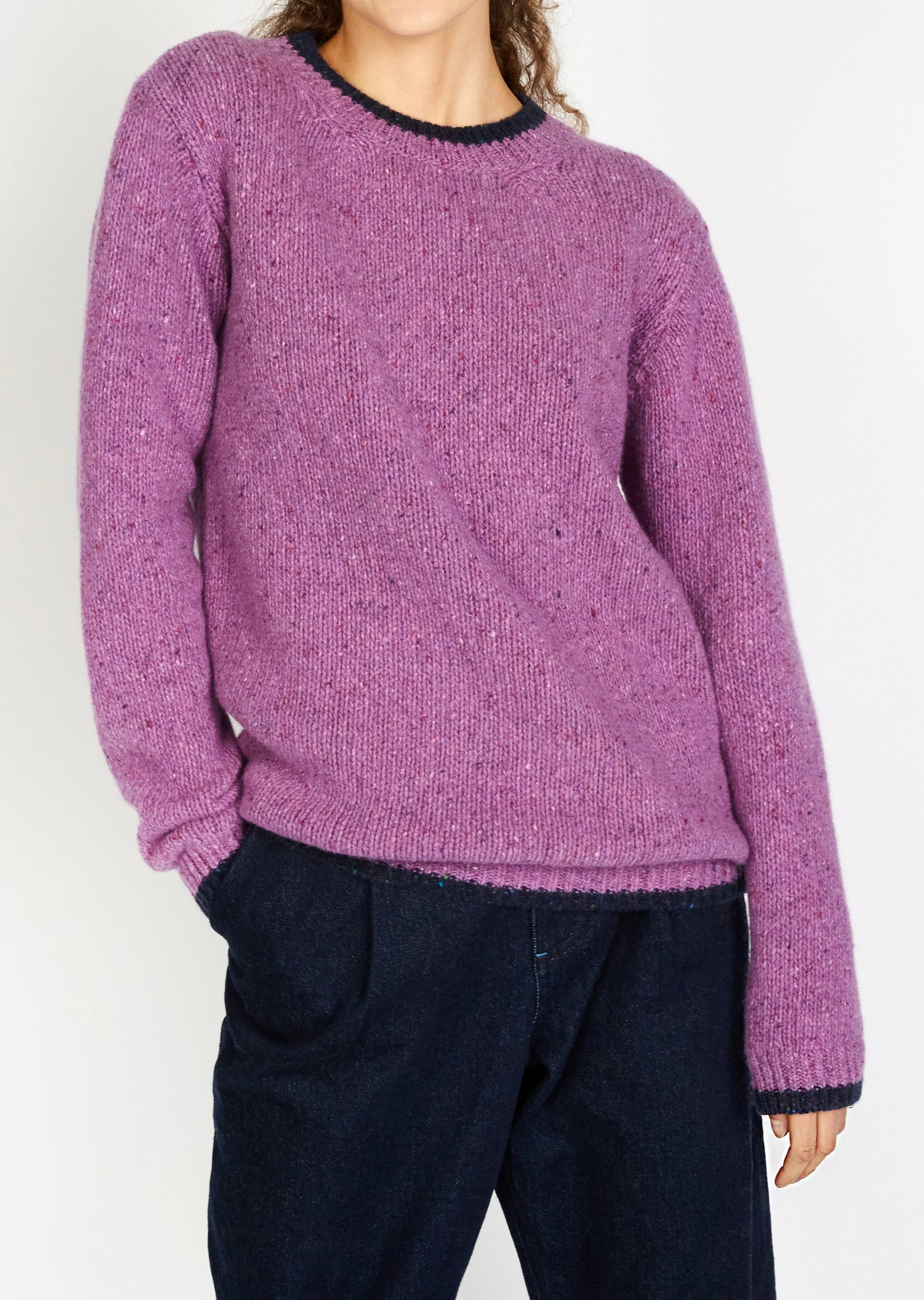 Slaney Crew Neck Sweater  Orchid