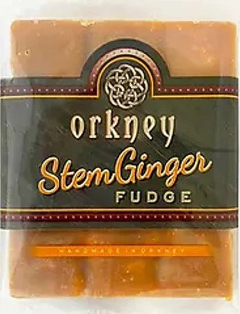 Orkney Stem Ginger Fudge 100g