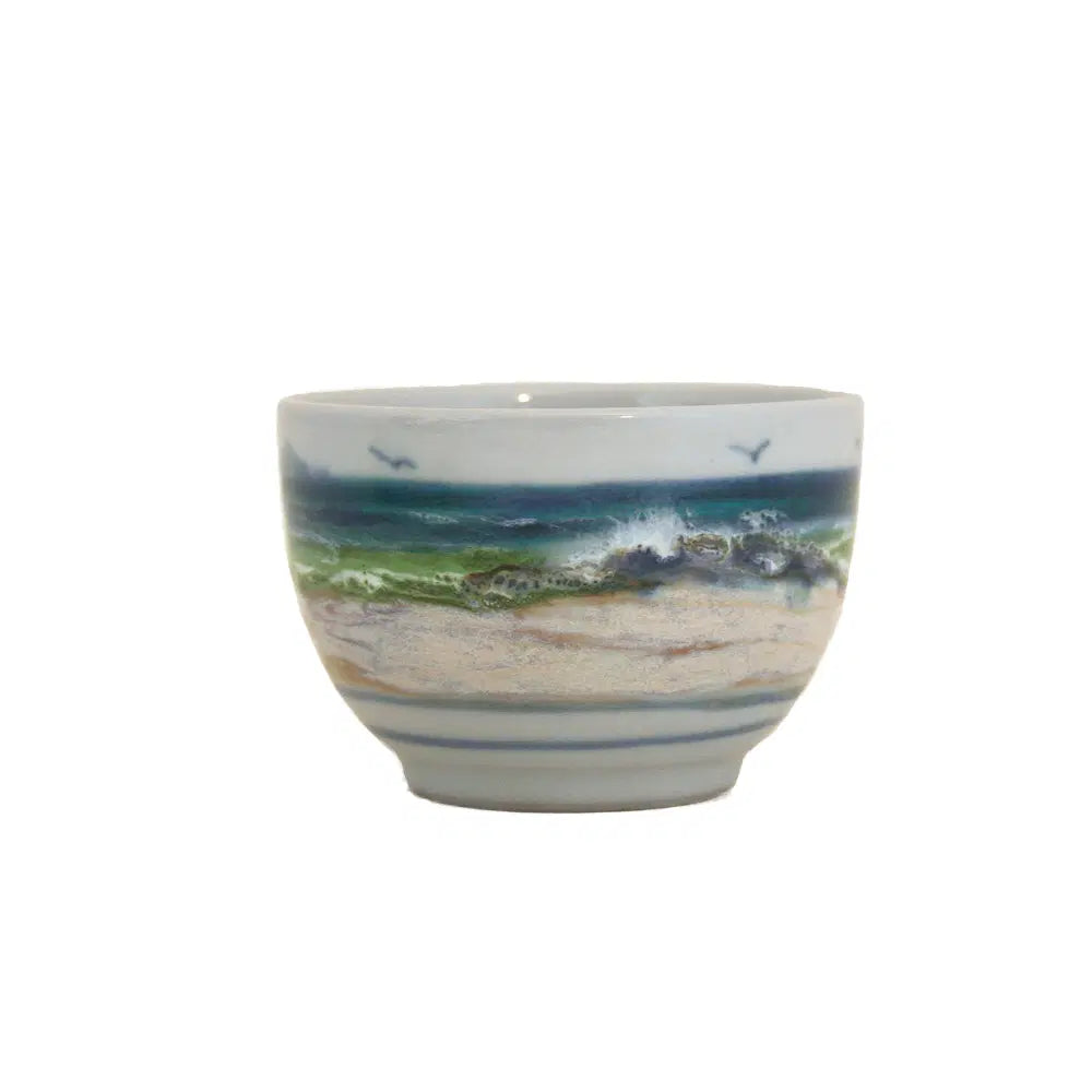 Highland Stoneware Seascape Sugar Bowl