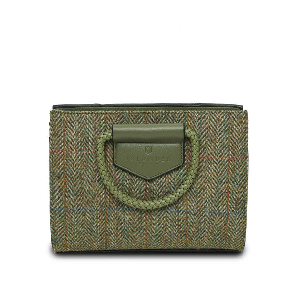 The Islander Arran Tote Chestnut Herringbone