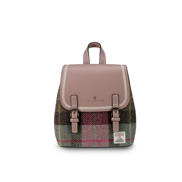 The Jura BackPack Pink And Green Tartan