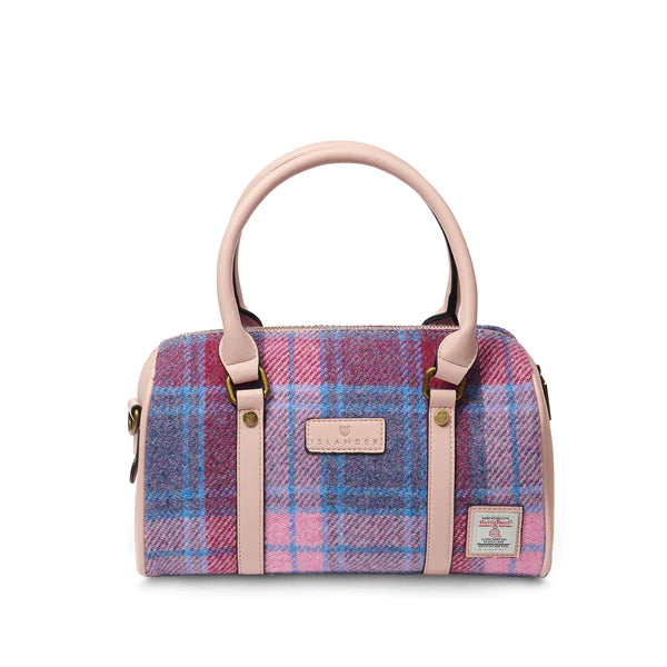 Pink And Blue Tartan Medium Duffel Bag