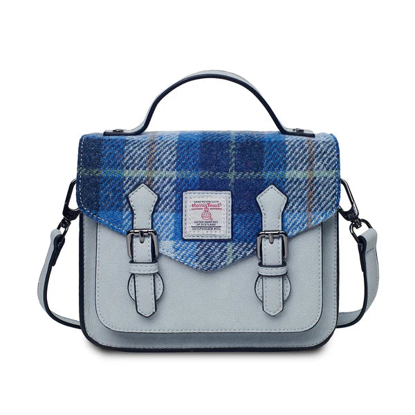 Blue Tartan Mini Calton Satchel