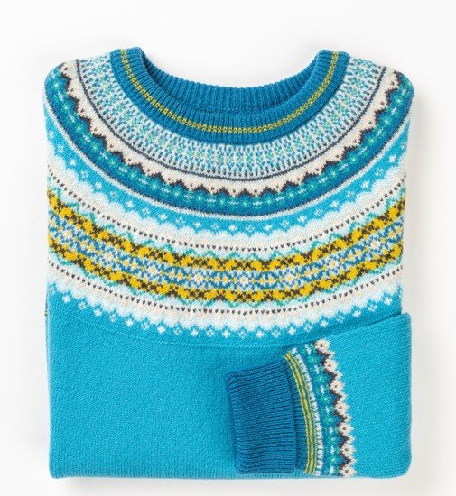 Eribe Turquoise Alpine Sweater