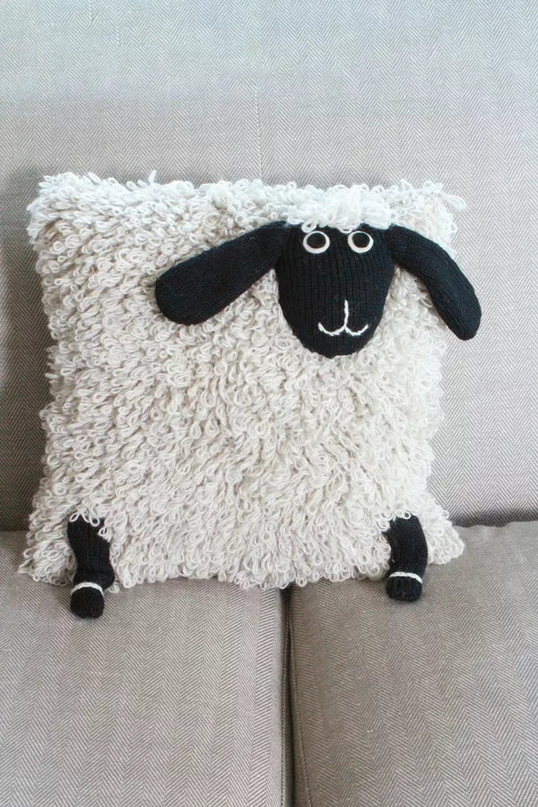 Shaggy Sheep Cushion Cover