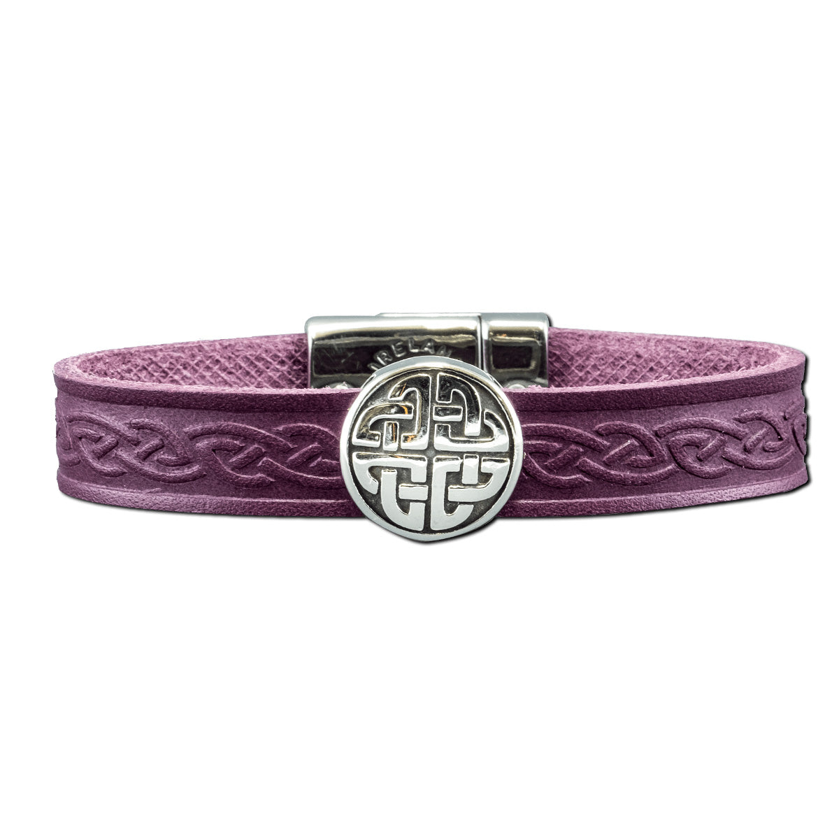 purple-stainless-celtic-knot-magnetic-cuff
