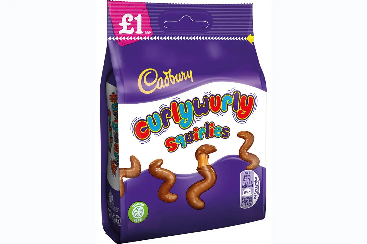 Cadbury Curly Wurly Squirlies Chocolate