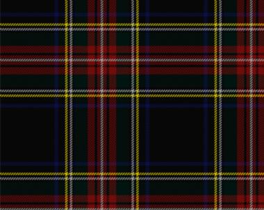 Stewart Black Modern Tartan 8oz Cloth | Scottish Shop