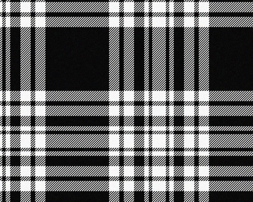 Menzies Black&White Modern Men’s 4yd Kilt | Scottish Shop