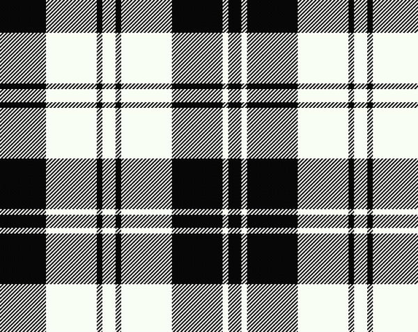 Erskine Black&White Modern Tartan Sash