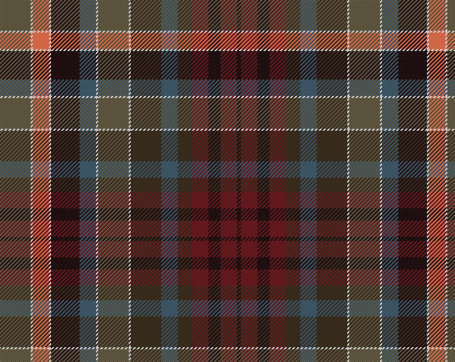 Gordon Red Muted Tartan 11oz Cloth | Scottish Shop