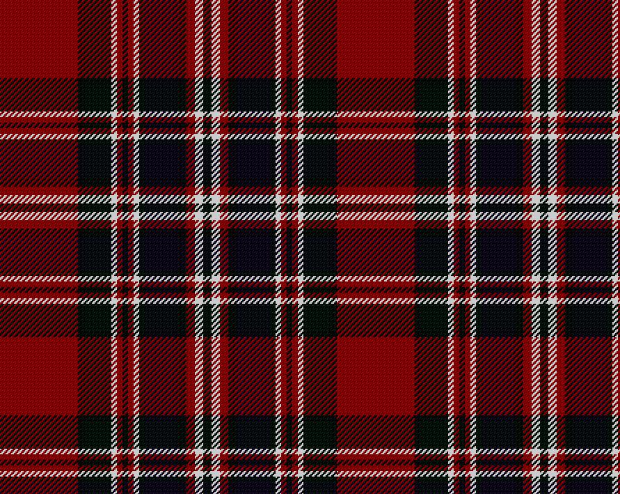 MacFarlane Red Modern Tartan 11oz Cloth | Scottish Shop