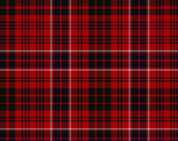 MacRae Red Modern Tartan 11oz Cloth | Scottish Shop