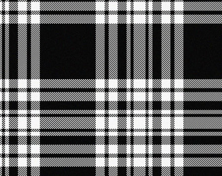 Menzies Black&White Modern Tartan 11oz Cloth | Scottish Shop