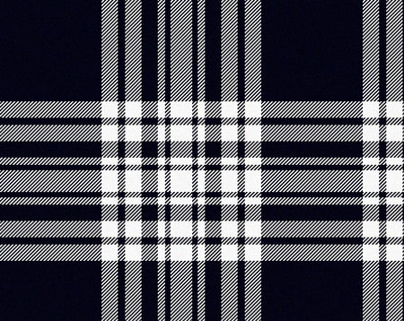Menzies Navy/White Modern Tartan 11oz Cloth | Scottish Shop