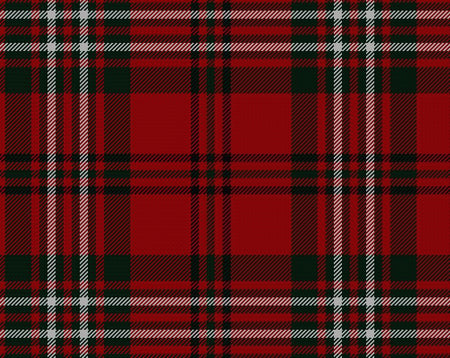 Scott Red Modern Tartan 11oz Cloth | Scottish Shop