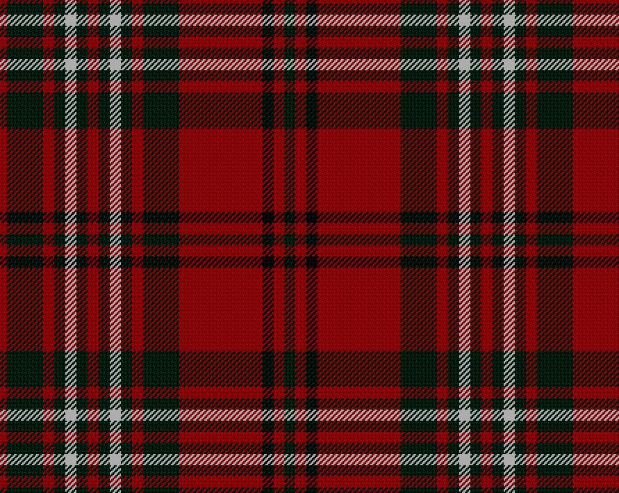 Scott Red Modern Tartan 11oz Cloth | Scottish Shop