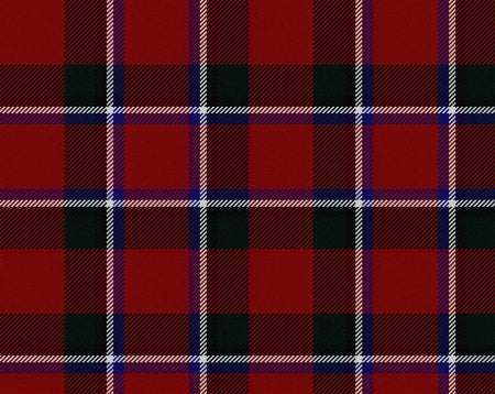 Sinclair Red Modern Tartan 11oz Cloth | Scottish Shop