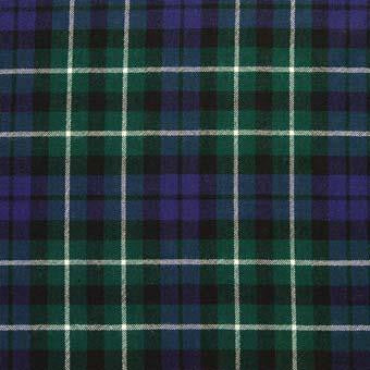 Men's Modern Tartan Wool Neck Tie — Green Multicolor Plaid, Handmade In UK, 56 Inches