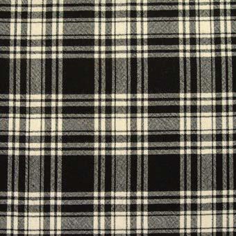 Menzies Black&White Ancient Tartan Wool Neck Tie | Scottish Shop
