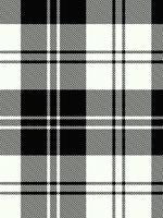 Erskine Black & White Modern Tartan Pocket Square | Scottish Shop