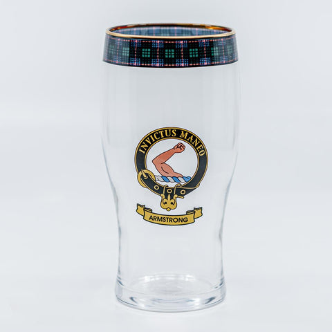 Armstrong Clan Crest Pint Glass