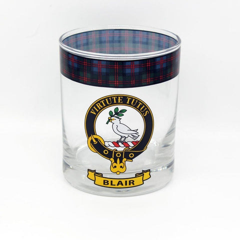 Blair Clan Crest Whisky Glass