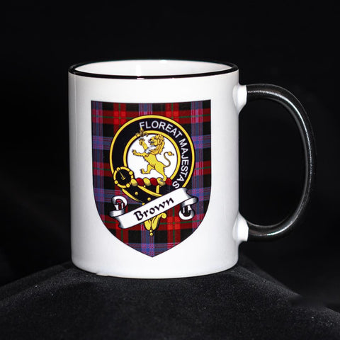 Brown Clan Crest Mug