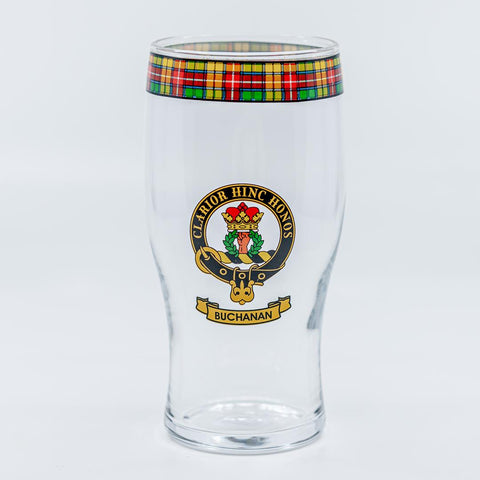 Buchanan Clan Crest Pint Glass