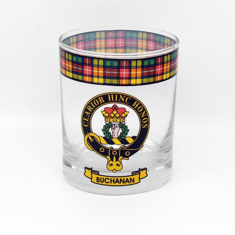 Buchanan Clan Crest Whisky Glass