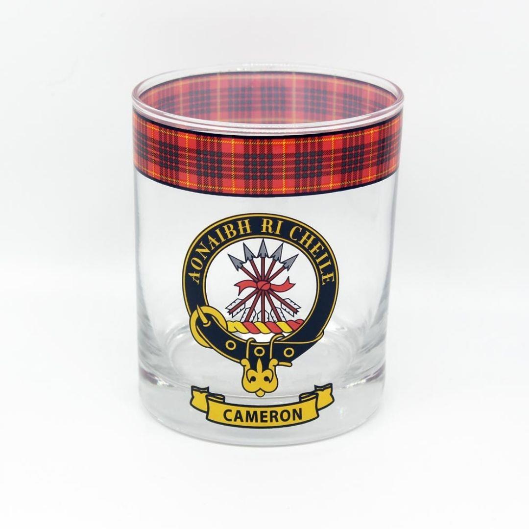 Cameron Clan Crest Whisky Glass