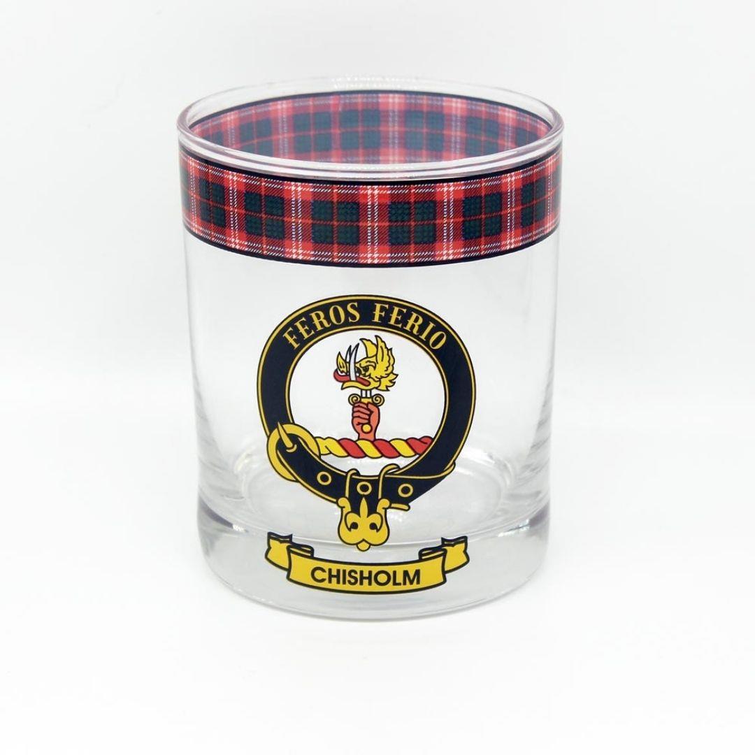 Chisholm Clan Crest Whisky Glass