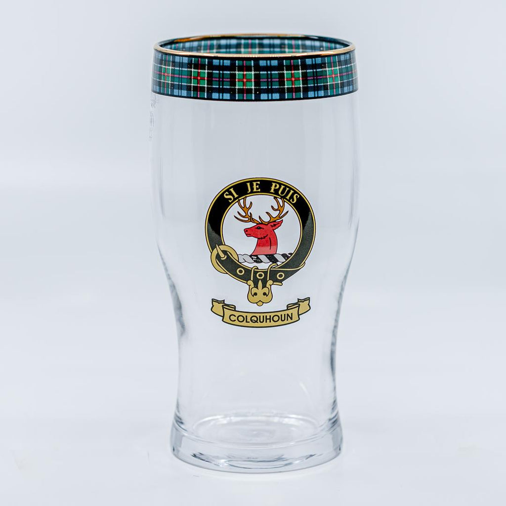 Colquhoun Clan Crest Pint Glass